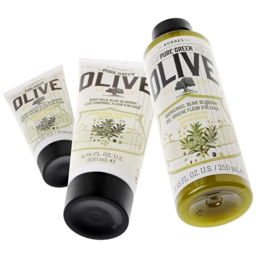 BNIB Korres Olive Blossom Body & Hand Trio Gift Set - Picture 2 of 7